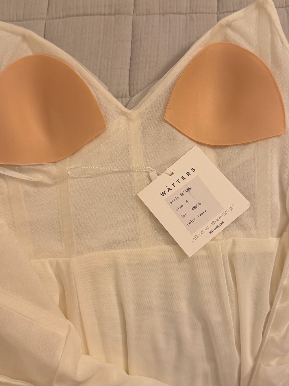 Watters Lupine Wedding Gown -NWT Unaltered - Picture 6 of 11
